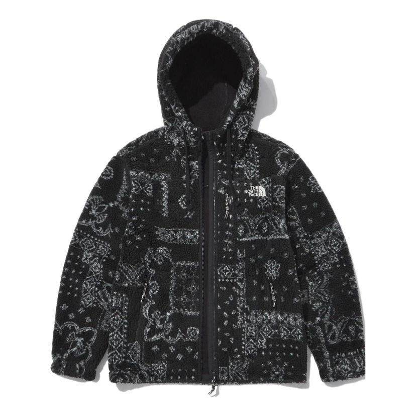 Pleteni pulover The North Face Fleece Novelty Patterned Jacket Črna | NJ4FN67A