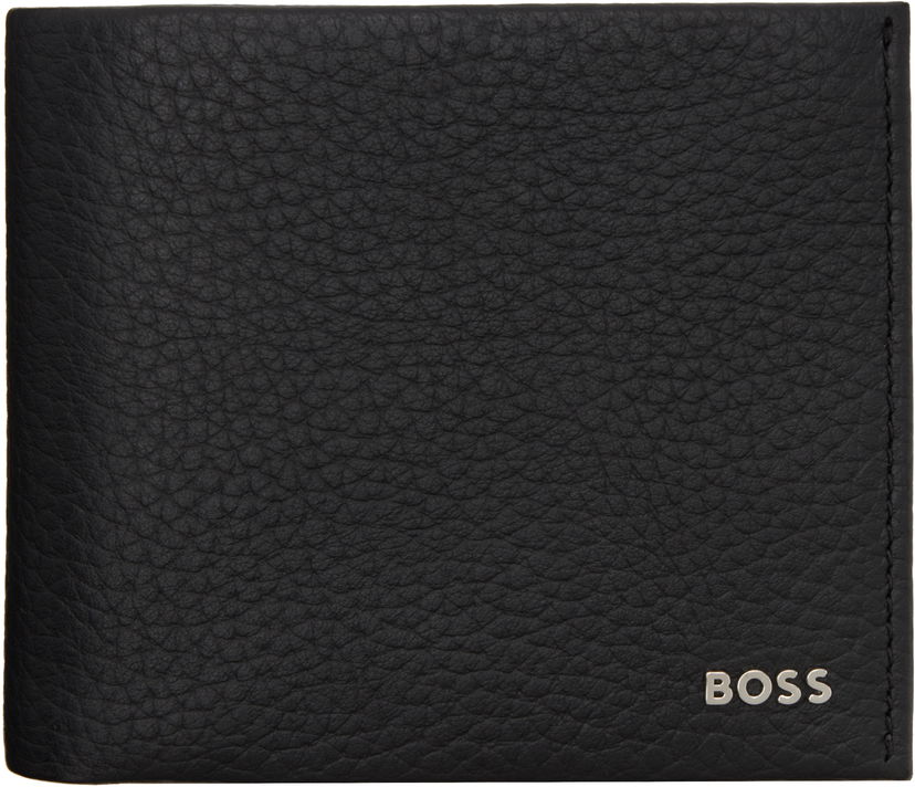Denarnica BOSS Bifold Leather Wallet Črna | 50529513
