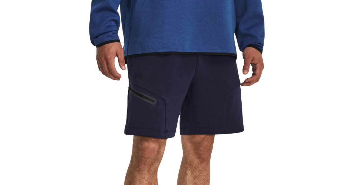 Kratke hlače Under Armour Unstoppable Fleece Mornarica | 1379809-410, 1