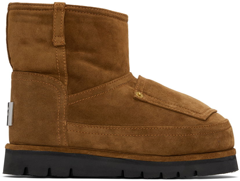 Kavbojke Acne Studios Acne Studios Low Jeans Suede Boots Rjava | AD0778-