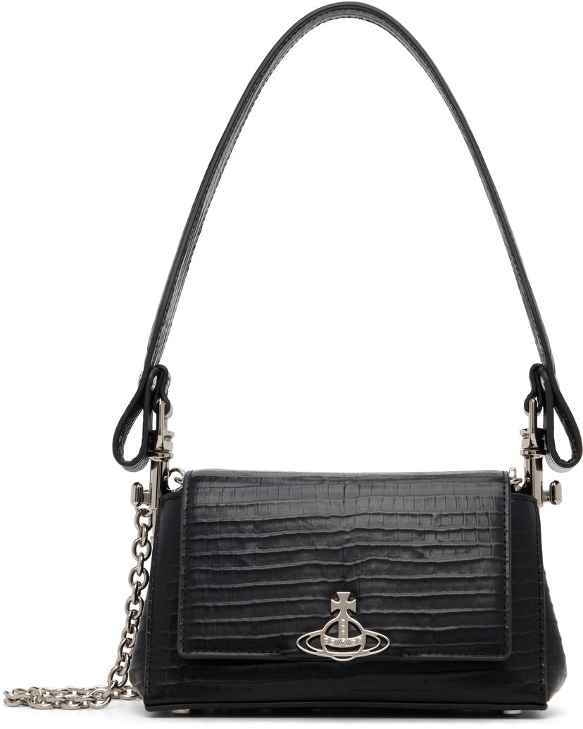 Torba za čez ramo Vivienne Westwood Vivienne Westwood Small Hazel Shoulder Bag Črna | 46030001W-L00C0-