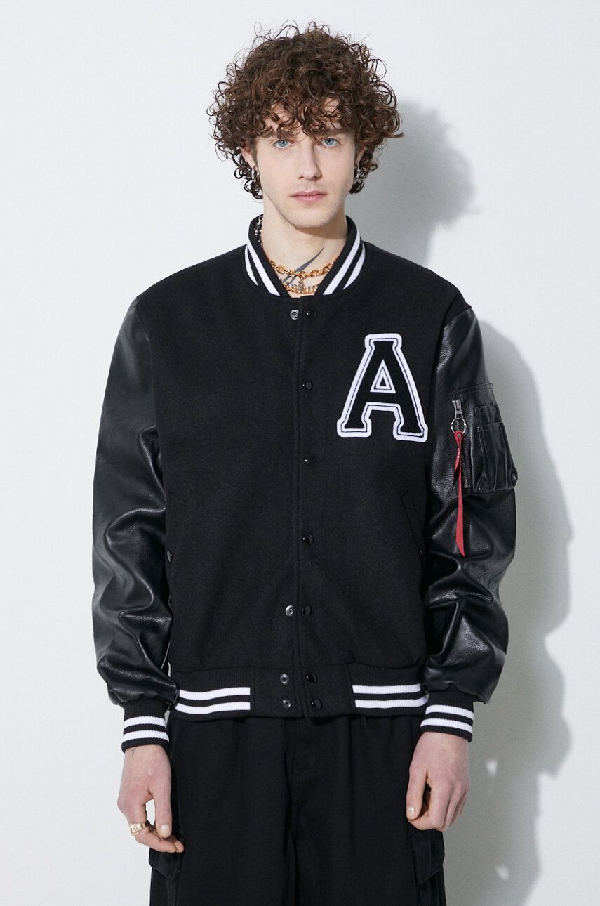 Bomber jakna Alpha Industries Alpha Industries College Bomber Jacket Črna | 146111, 0