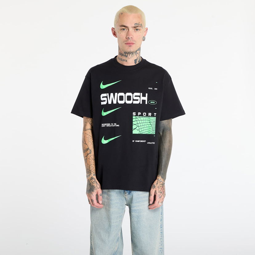 Majica Nike Sportswear Max90 Swoosh Sport Graphic T-Shirt Črna | HV0162-010