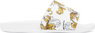 Modni dodatki Versace Versace Jeans Couture Outline Barocco Pool Slides Bela | E78VA3SQ3_EZS365, 0