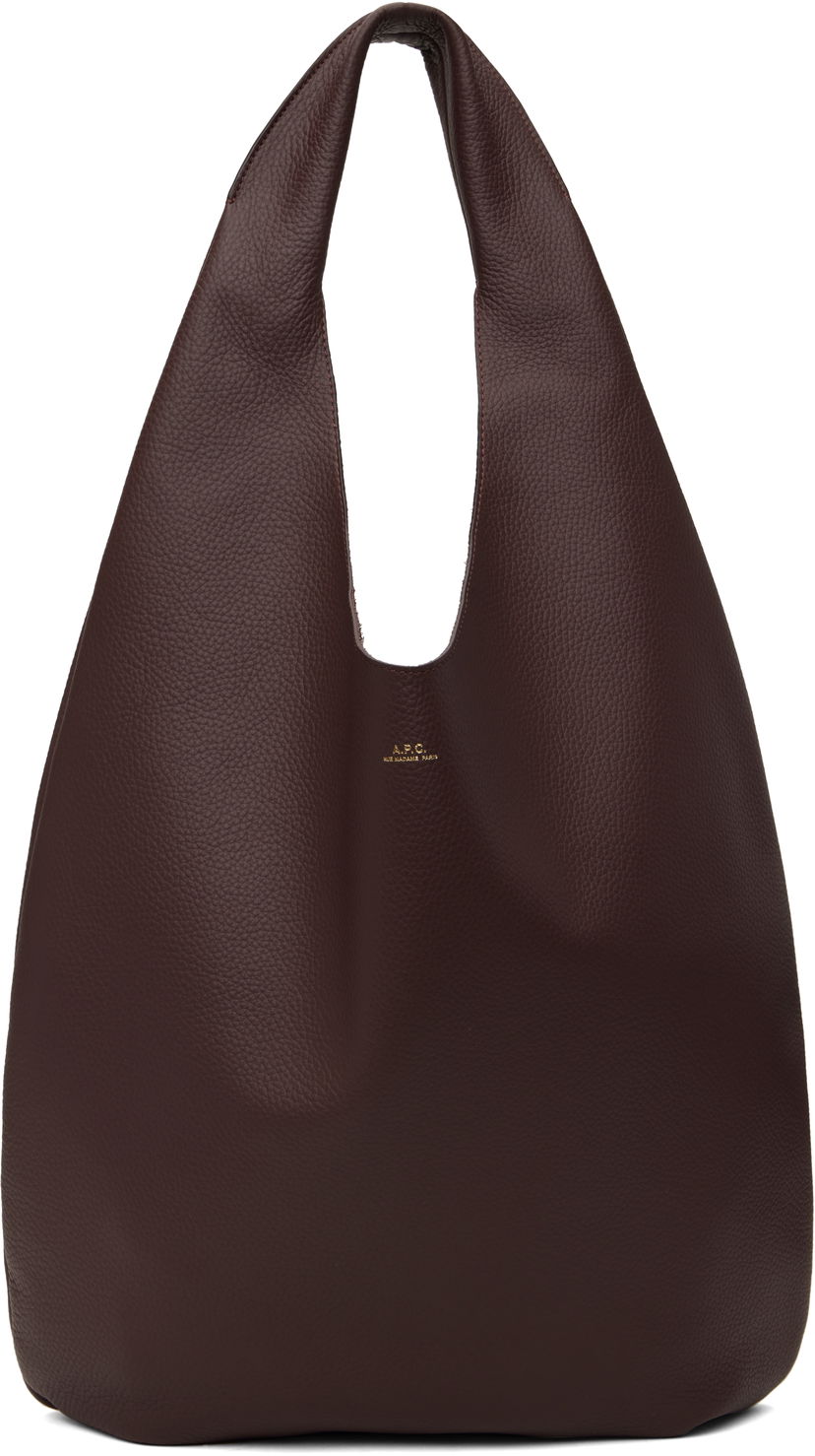 Tote bag A.P.C. 'Le Neige' Leather Shoulder Bag Rjava | PXCBC-F67008