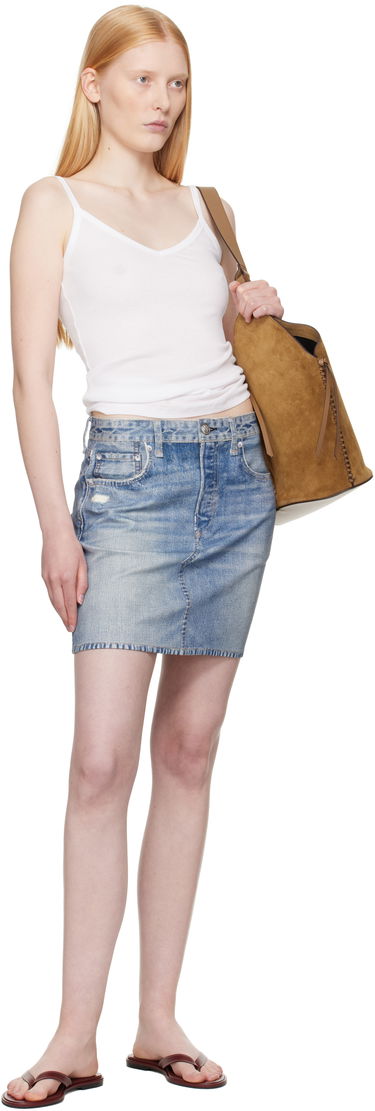 Krila rag & bone rag & bone Miramar Ponte Miniskirt Modra | WCW25PB0030703, 3