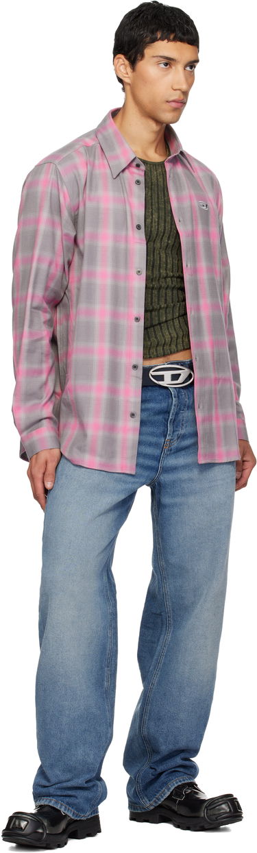 Superge in čevlji Diesel D-Hammer Bt D Lace-Up High-Top Boots with Shiny Finish and Rubber Toe Črna | Y03228-P8435-H1532, 4