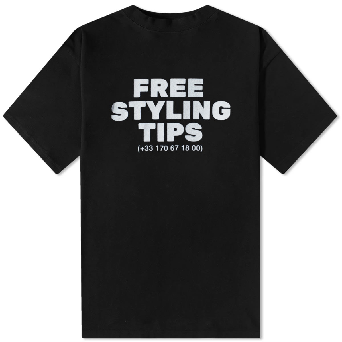 Majica Balenciaga Free Styling Tips Tee Črna | 744439-TOVG2-9034, 0