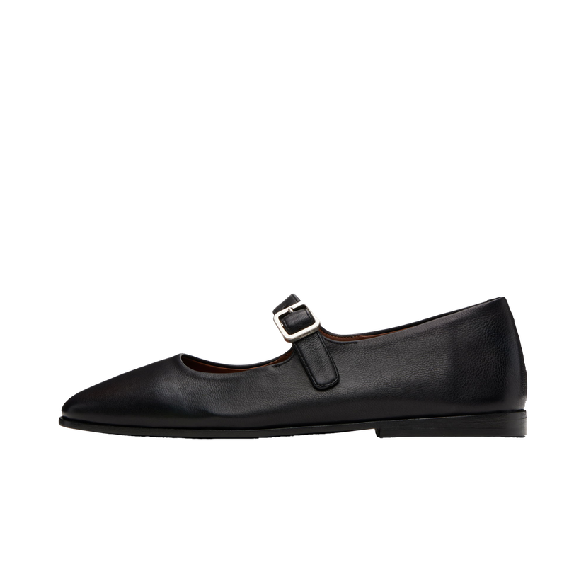 Superge in čevlji Marsèll Marsell Scivolo Leather Ballerina Flats Črna | MW8376 P010