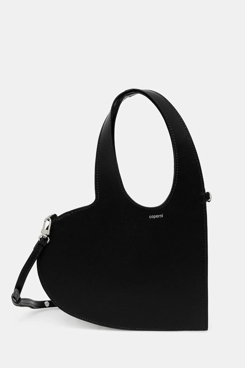 Torbica Coperni Coperni Mini Heart Tote Bag Črna | COPBA93F6062