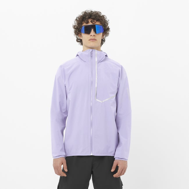 Vetrovka Salomon Bonatti Trail Running Jacket Lila | LC2673600