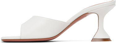 Nega čevljev Amina Muaddi Amina Muaddi Lupita 70 Heeled Sandals Bela | LUPITA SLIPPER 70 CL Nappa, 2