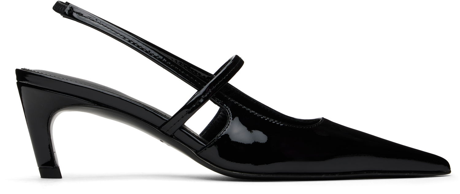 Superge in čevlji TOTEME Sharp Patent Slingback Heels Črna | 251-WAS821-LE0091, 0