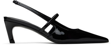 Superge in čevlji TOTEME Sharp Patent Slingback Heels Črna | 251-WAS821-LE0091, 0