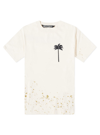 Majica Palm Angels Painted Palm Tee Bela | PMAA001F22JER0040410