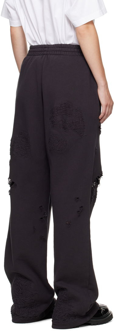 Trenirka We11done We11done Distressed Sweatpants Črna | WD-TA2-24-728-U-BK, 2