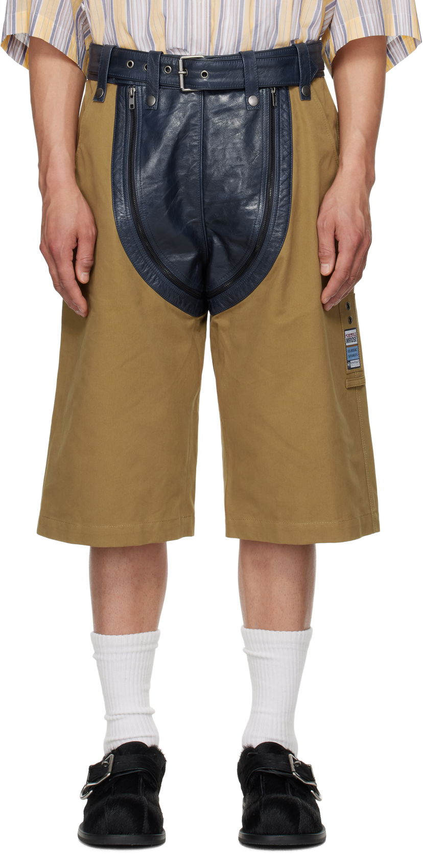 Kratke hlače Martine Rose Martine Rose Zip Chap Utility Shorts Rjava | 549LP14525