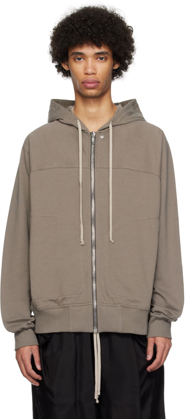 Pulover Rick Owens Windbreaker Hoodie Siva | RU01D3241 BA