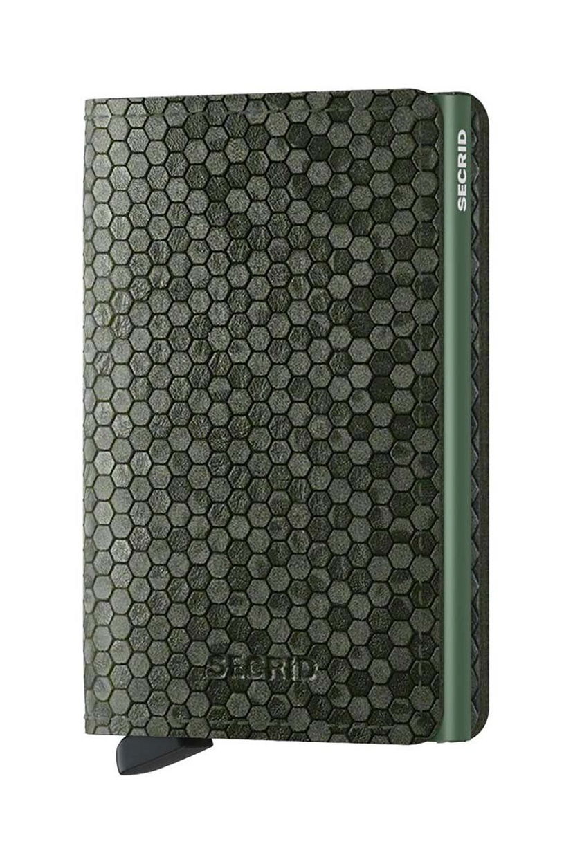 Denarnica Secrid Slimwallet Hexagon Wallet Zelena | SHe.Green