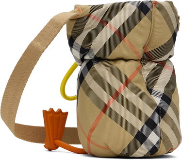 Torba za čez ramo Burberry Bottle Bag Duck Nylon Bež | 8089351, 2