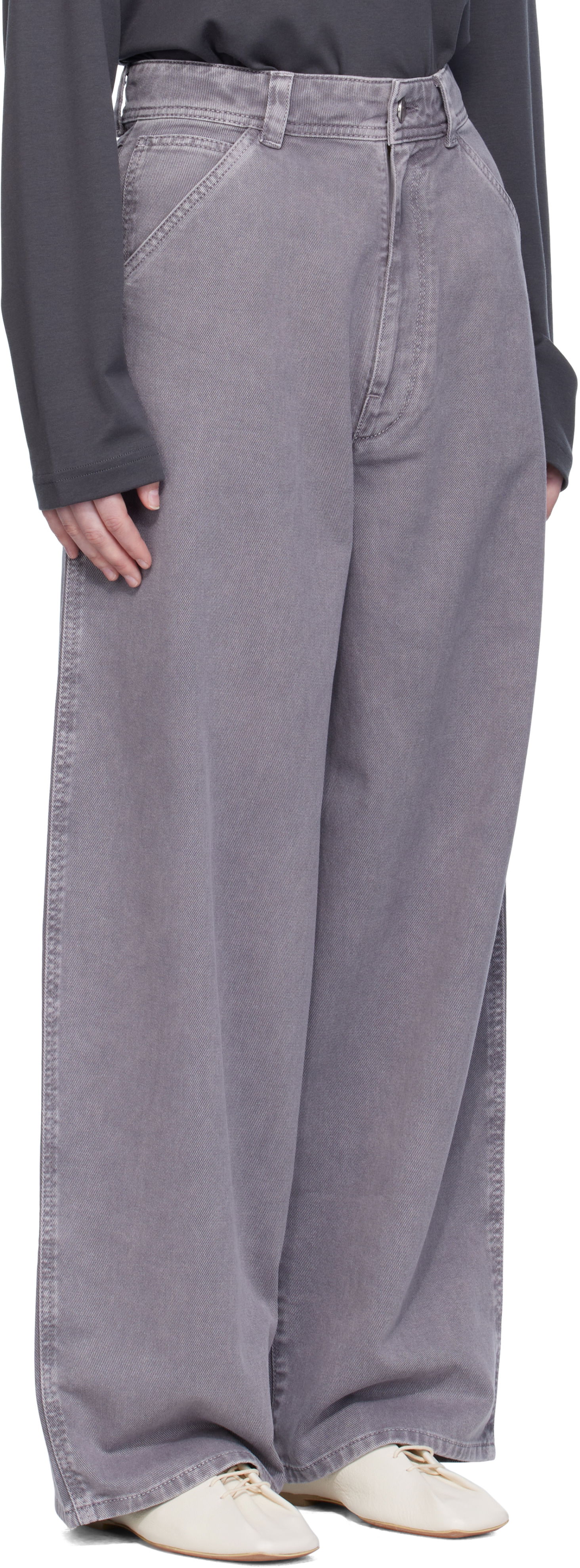 Kavbojke LEMAIRE Lemaire Large Jeans Siva | PA1224 LD1063, 1