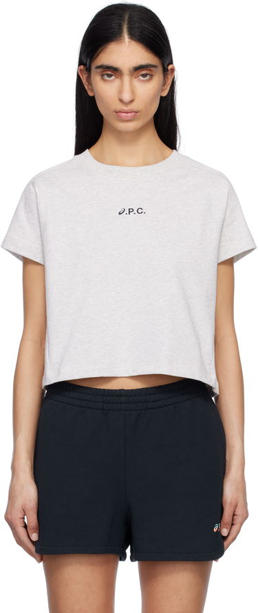 Krop-top A.P.C. A.P.C. ASICS Edition Cloud Cropped T-Shirt Siva | COEAV-F26454, 0