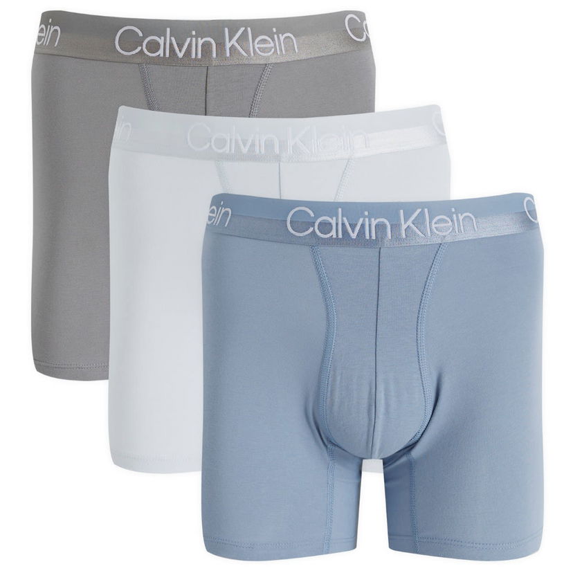 Boksarice CALVIN KLEIN Boxer Briefs - 3 Pack Večbarvna | 000NB2971APV3