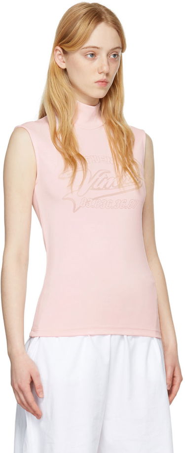 Majica brez rokavov VETEMENTS Viscose Turtleneck Roza | VL12TR520P, 1