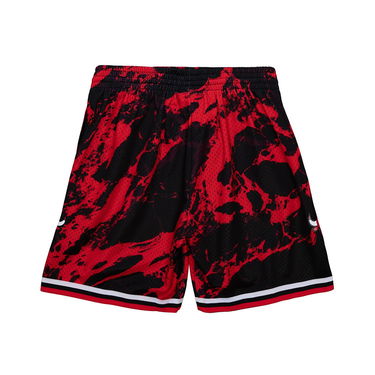 Kratke hlače Mitchell & Ness NBA Chicago Bulls Team Marble Swingman Shorts Črna | PFSW1279-CBU97PPPBLCK, 1