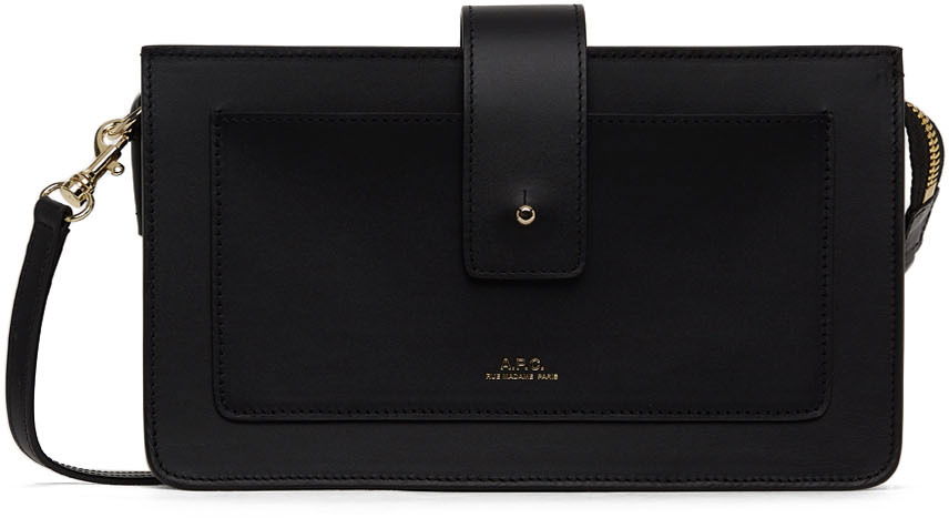 Torba za čez ramo A.P.C. Albane Clutch Bag Črna | PXAWV-F63320, 0
