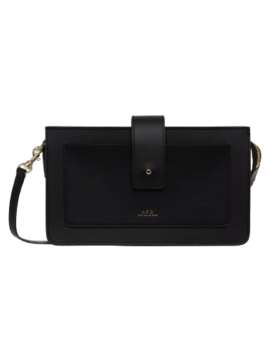 Torba za čez ramo A.P.C. Albane Clutch Bag Črna | PXAWV-F63320