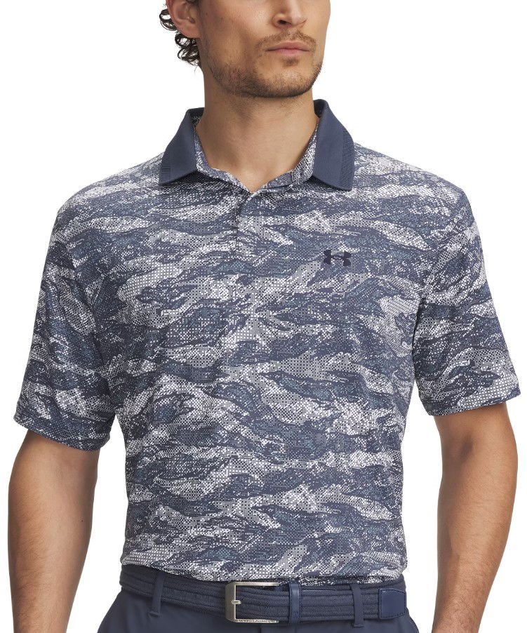 Polo majica Under Armour UA Drive Chill Printed Polo Shirt Modra | 1389597-045