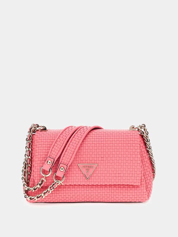 Torbica GUESS Etel Woven Mini Crossbody Roza | HWWW9219210