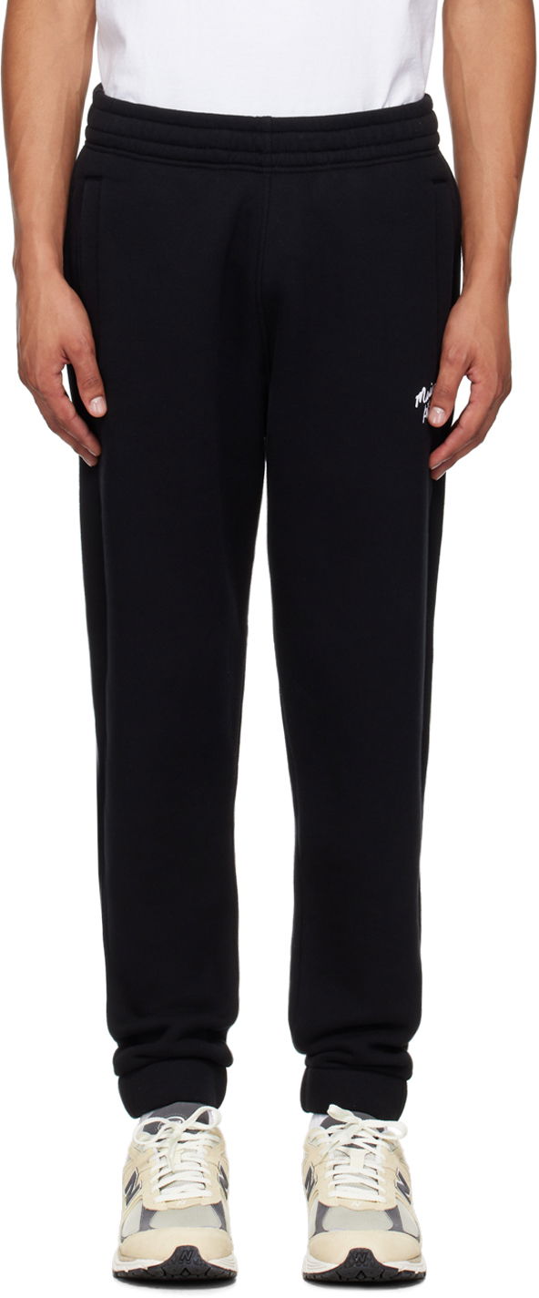 Trenirka MAISON KITSUNÉ Black Handwriting Comfort Sweatpants Črna | NM01124KM0307, 0