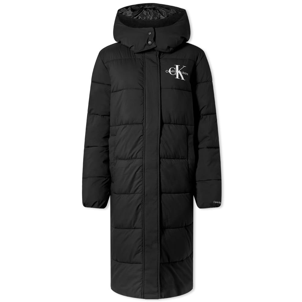 Puhovka CALVIN KLEIN Long Puffer coat Črna | J20J21817BEH, 0