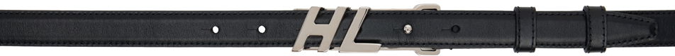 Pasovi Helmut Lang Helmut Lang Leather Logo Belt Črna | O05HM001, 0