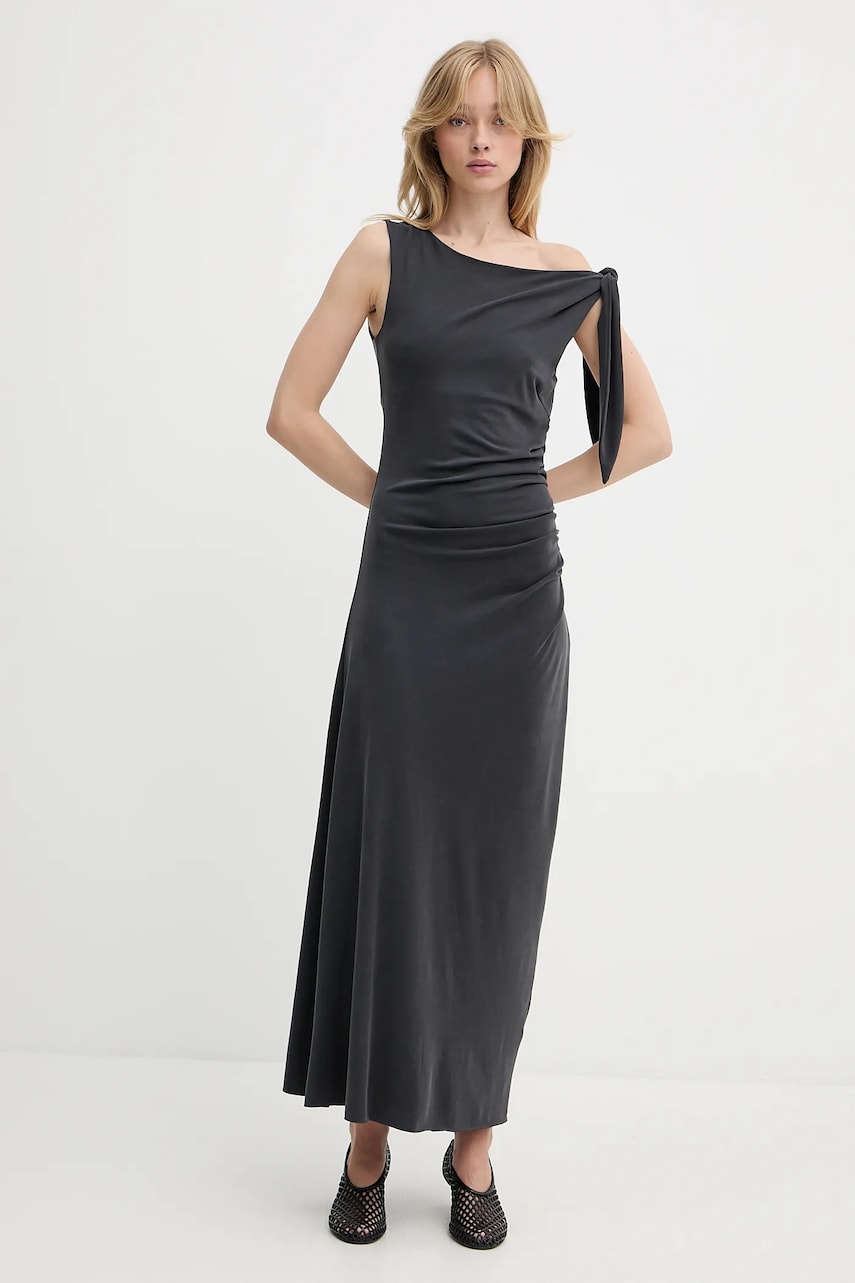 Obleke Samsoe Samsoe Samsoe Samsoe SASUS Maxi Dress Siva | F25200039, 1