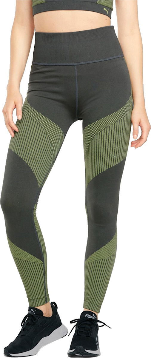 Pajkice Puma Puma Train Seamless HW 7/8 Tight Leggings Zelena | 52105207