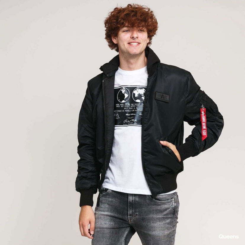 Jakna Alpha Industries Jacket MA - 1 ZH Back Print Black Črna | 128113 95
