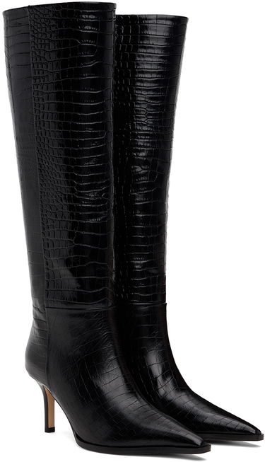 Nogavice Aeyde Aeyde Tula Leather Tall Boots Črna | A11-KB-TULP75ST95-FW24-800-065, 3