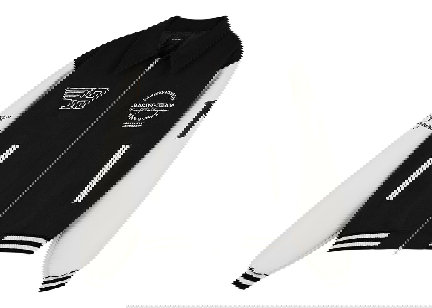 Jakna Represent Clo Represent Racing Team Varsity Jacket Black/White Črna | M01143-01, 0