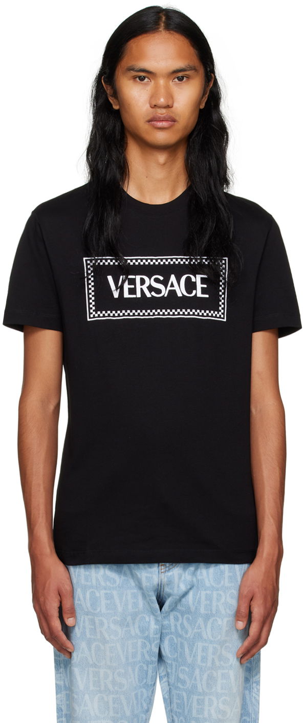 Majica Versace Embroidered Črna | 1011694_1A08584, 0