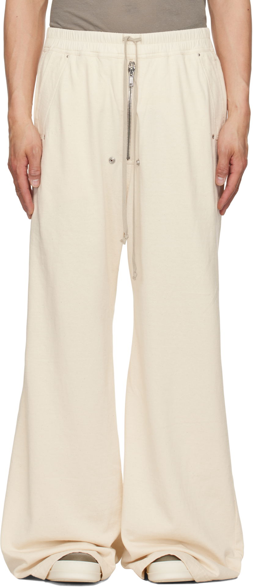 Hlače Rick Owens Rick Owens DRKSHDW Hollywood Geth Belas Sweatpants Bež | DU01E3378 RIGN