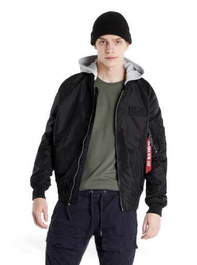 Bomber jakna Alpha Industries Bomber MA-1 TT Hood BP Črna | 106103-03