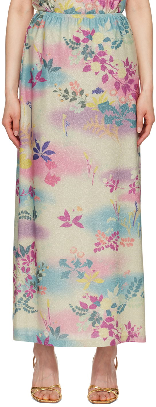 Krila Anna Sui Floral Print Maxi Skirt Večbarvna | 424B10