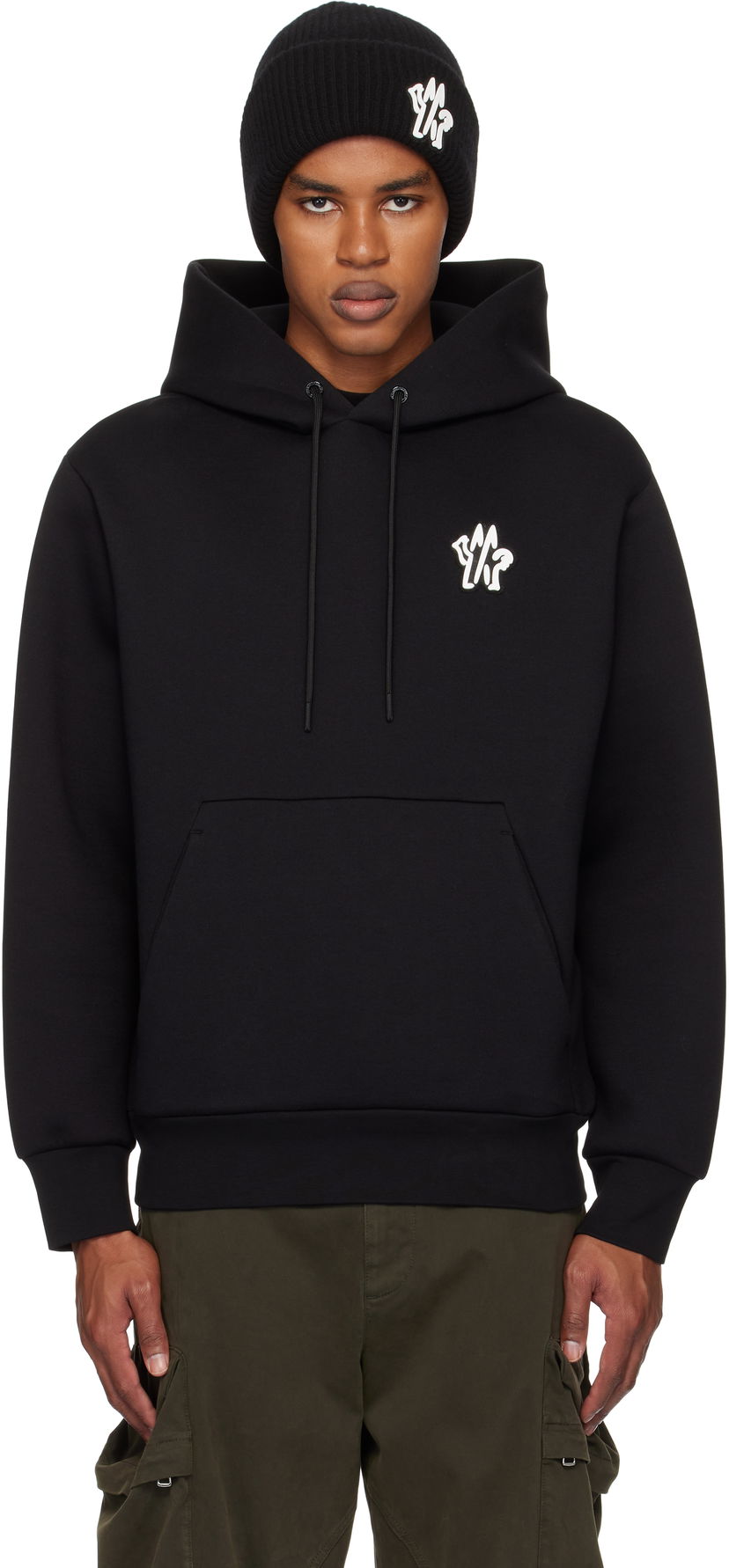 Pulover Moncler Moncler Archivio Creativo Hoodie Črna | J20918G0004789AR3