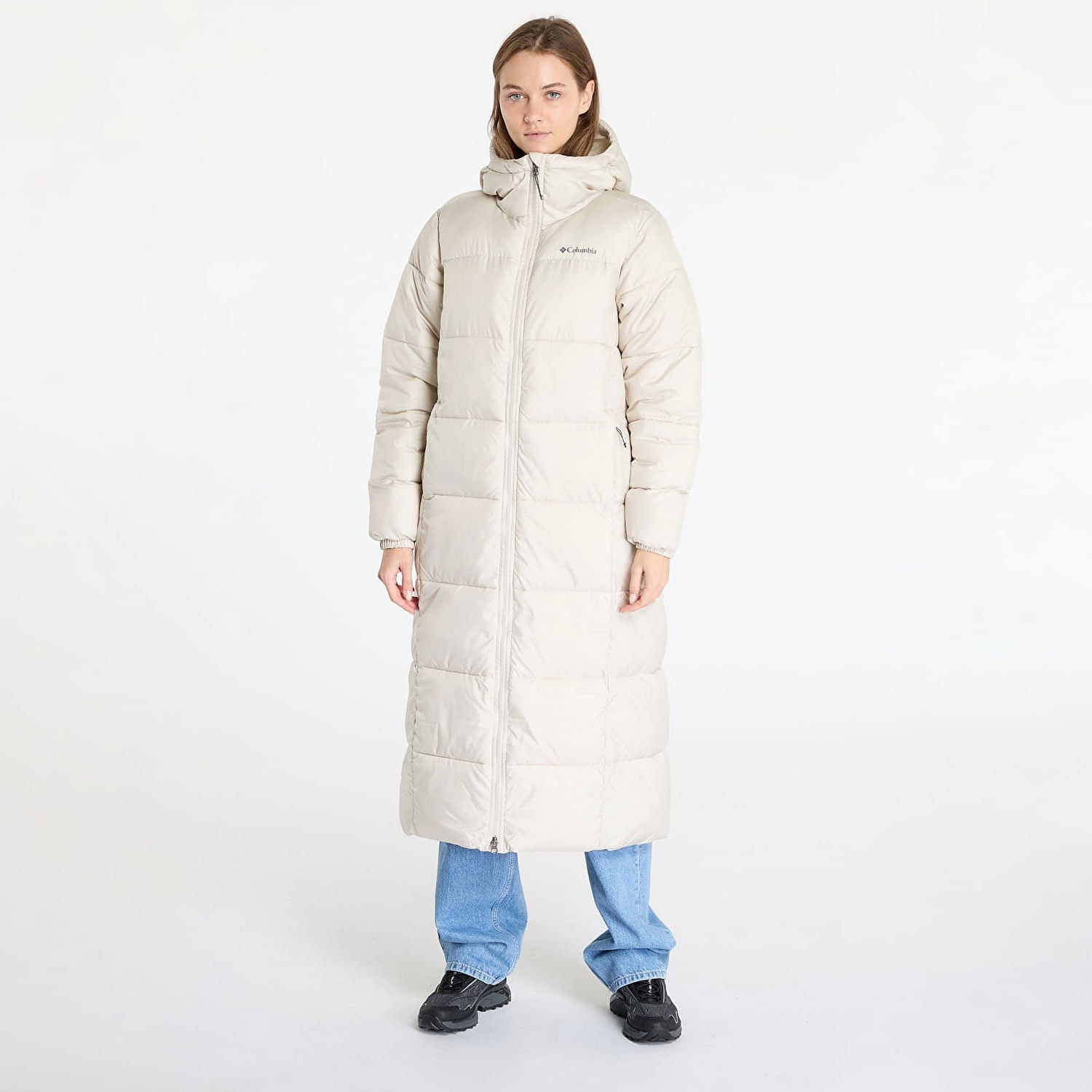Puhovka Columbia Puffect II Long Jacket Dark Stone Bež | 2088451278, 0