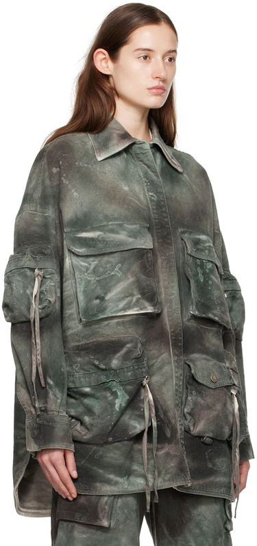 Srajce The Attico Attico Fern Denim Jacket Zelena | 241WCB48 D022, 1