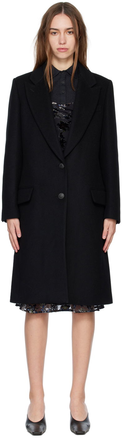 Plašči rag & bone Rag & Bone Wooster Coat Črna | WAW22H2036NA36