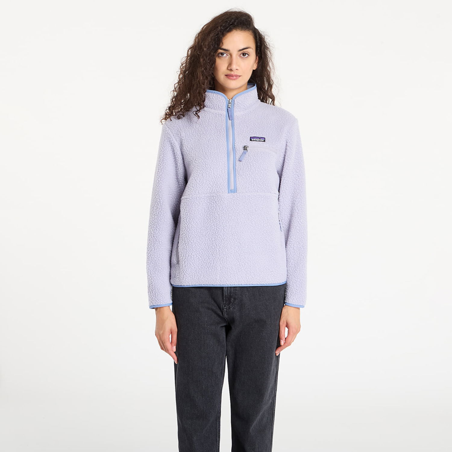 Pleteni pulover Patagonia Retro Pile Marsupial Fleece Pullover Lila | 22835 PMFP, 0